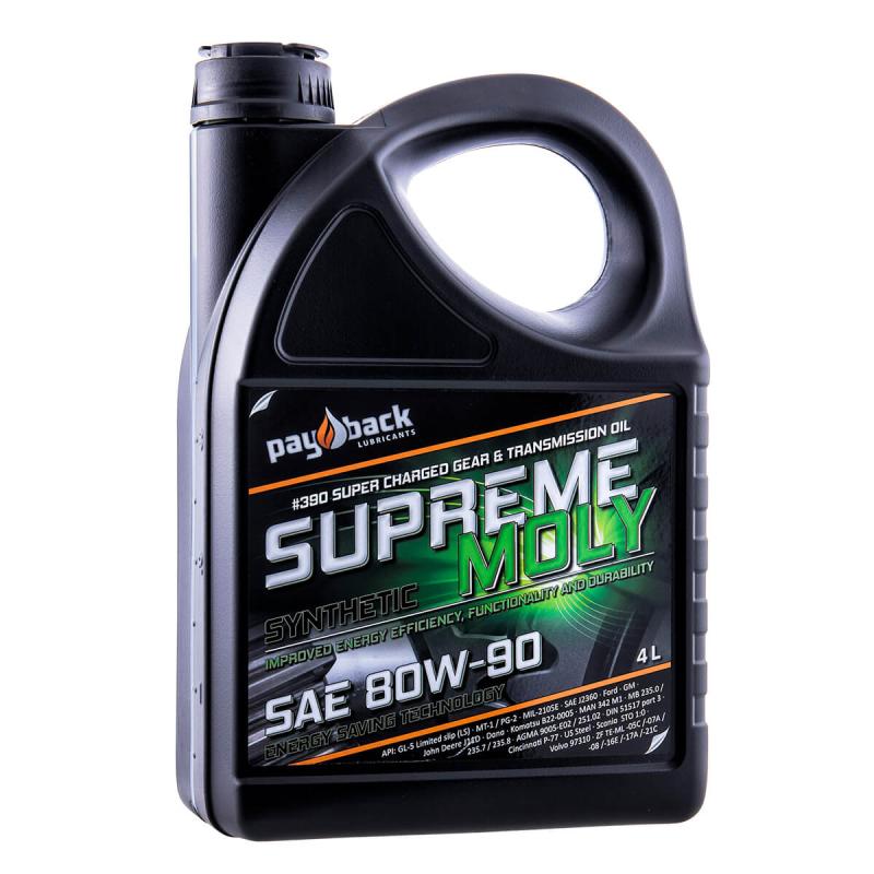 Växällådsolja SUPREME MOLY SEMI-SYNTHETIC GL-4/5 LS SAE 80W-90 4 Liter