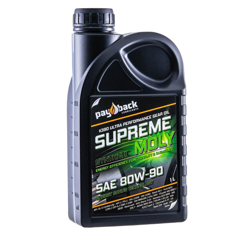 Växällådsolja SUPREME MOLY SEMI-SYNTHETIC GL-4/5 LS SAE 80W-90 1 Liter Flaska