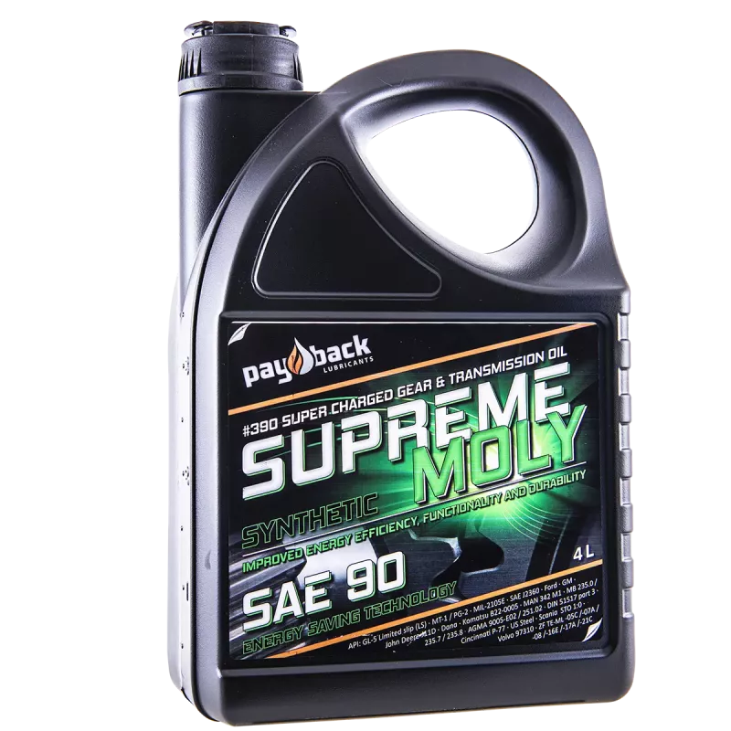 Växällådsolja SUPREME MOLY SEMI-SYNTHETIC GL-4/5 LS SAE 90 4 Liter