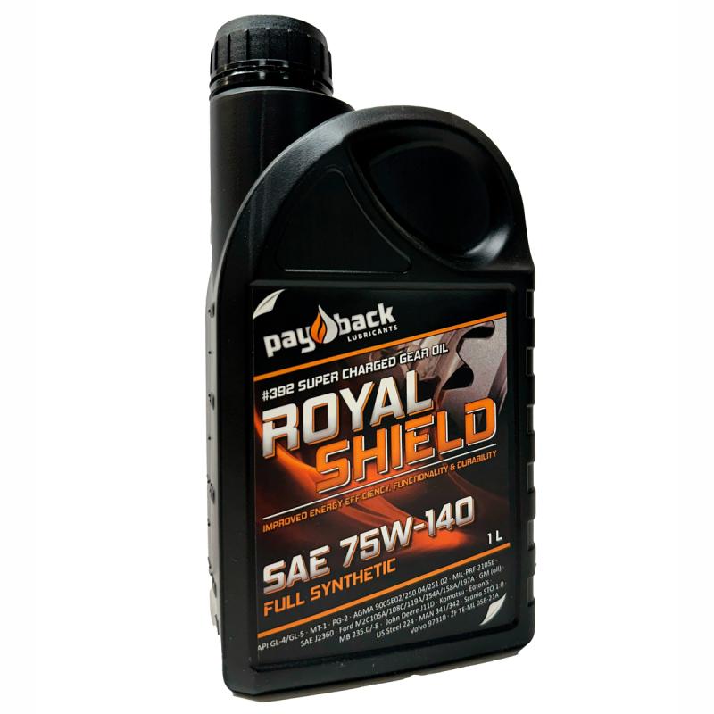 Växellådsolja ROYAL SHIELD SAE 75W-140 1 Liter Flaska - Pay Back