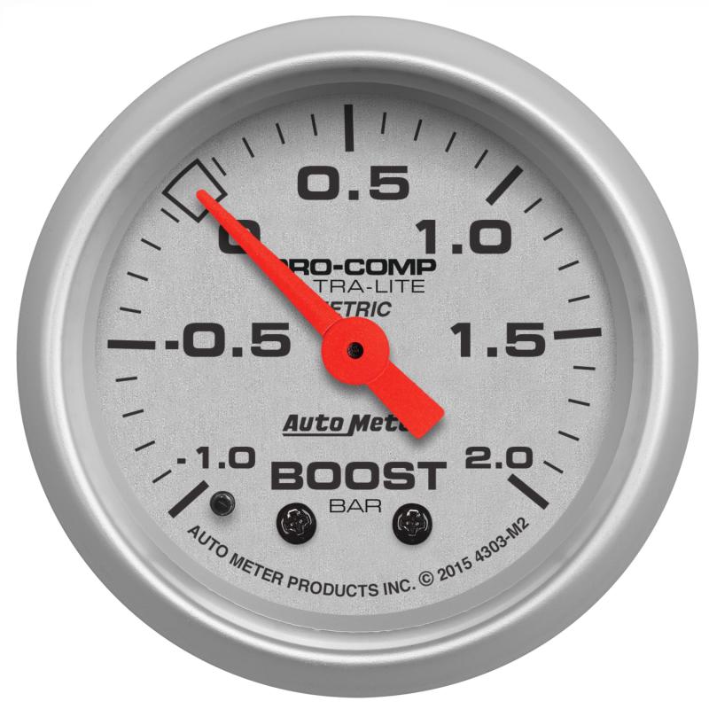 Autometer laddtryck 52mm Ultra-Lite