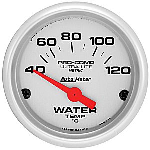 Autometer vattentemp 52mm Sport-Comp
