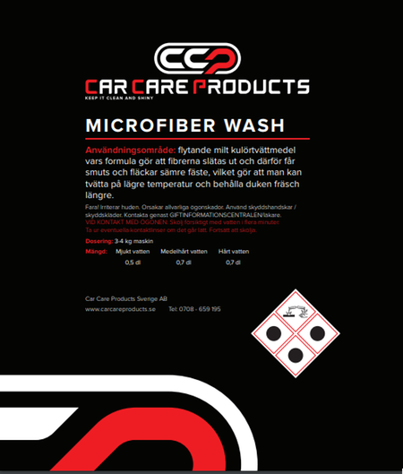 Car Care Products - Microfiber Wash Tvättmedel 1L