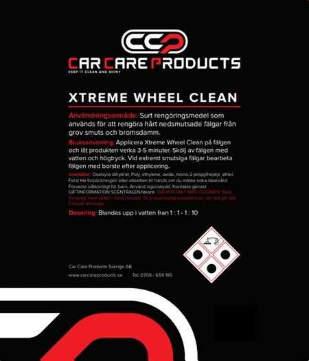 Car Care Products - Xtreme Wheel Clean 1L
