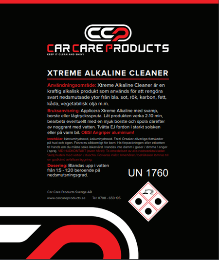 Car Care Products - Xtreme Alkaline Cleaner 25L