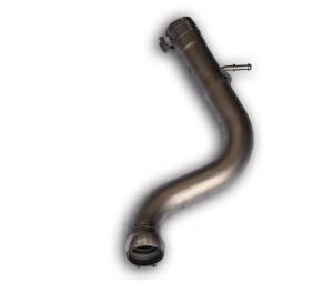 Connection tube with spherical connection for mounting of the sport exhaust incl. mounting material