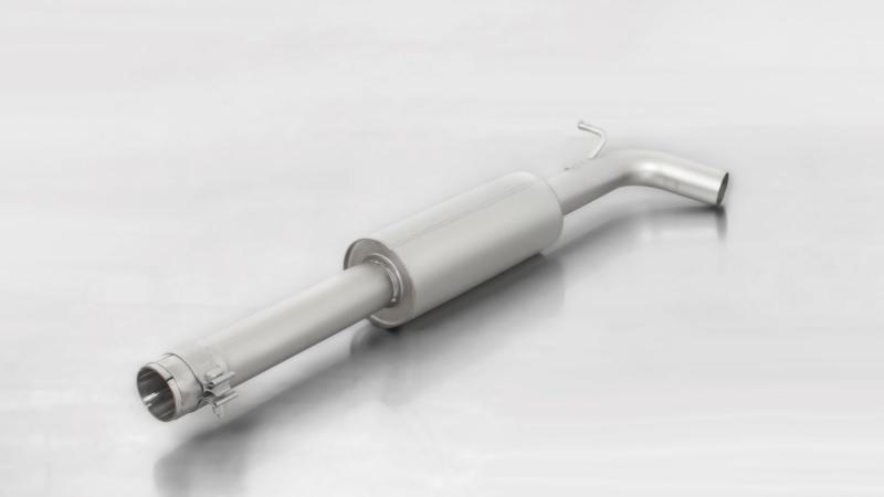 Stainless steel front silencer, no homologation