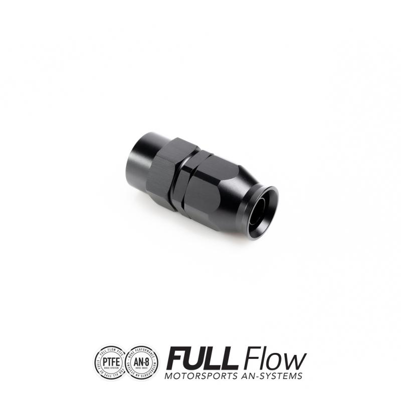 Full Flow PTFE Hose End Fitting Straight AN-8