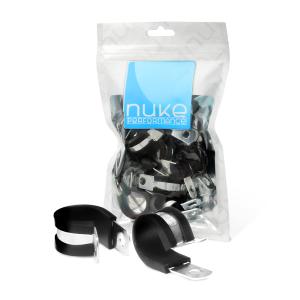 Rostfri P-klämma För AN-10 AN bränsleslang 10st