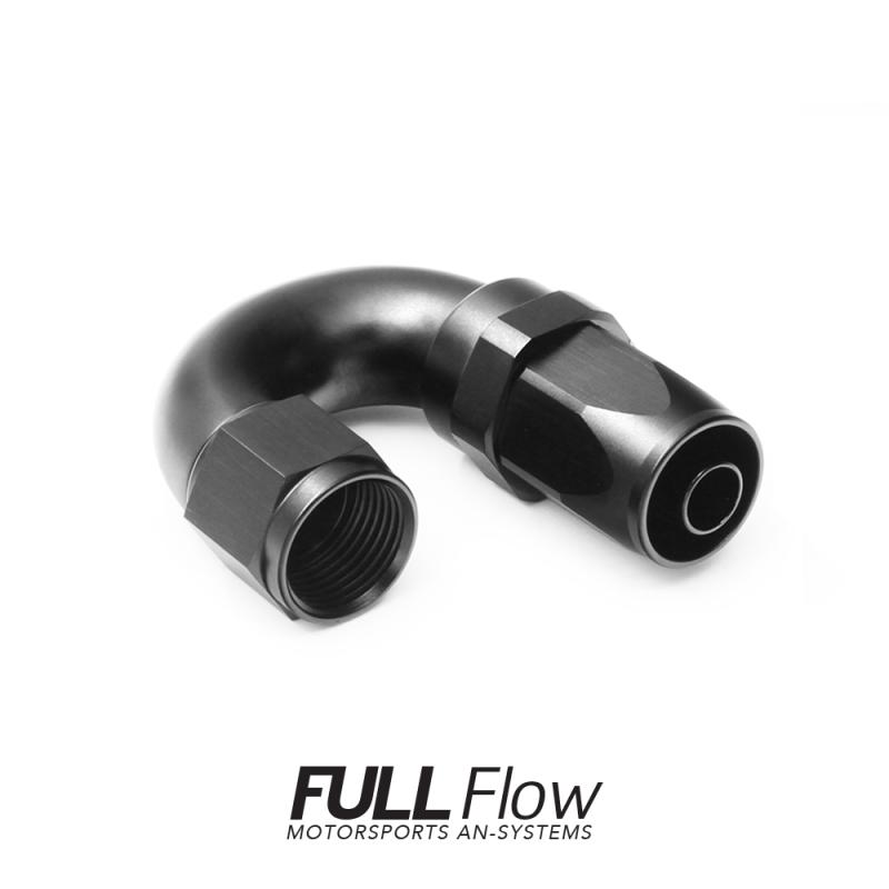 Full Flow AN Hose End Fitting 180 Degree AN-6