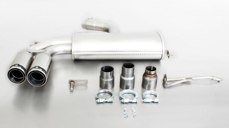 sport exhaust with 2 tail pipes Dia: 84 mm Street Race