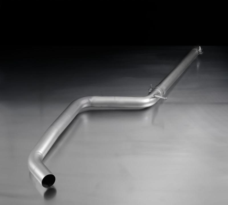 Racing tube without homologation, instead of front silencer, only for 1.4l TFSI/1.4l TSI