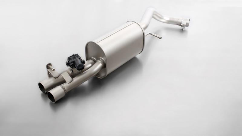 VW POLO V Sport exhaust for left-system (selectable tailpipes), with integrated valve, with EC homologation