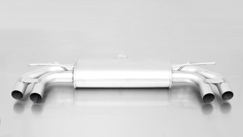 sport exhaust centered for left/right system (without tail pipes)