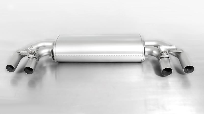 Sport Exhaust VW Golf VII R 4MOTION 2.0L Tsi 221kw 2014 centered for left/right system (without tail pipes), with 2 integrated valves