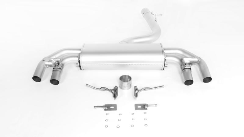 Axle-back-system, L/R system with 2 integrated valves, incl. EC homologation (selectable tail pipes)