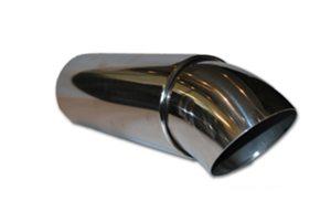 Ljuddämpare , 2.5" med 4,5" utblås Böj