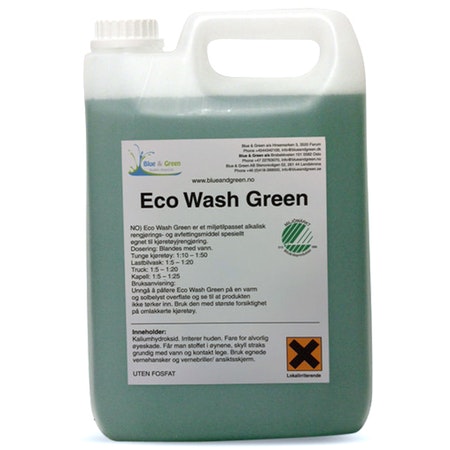 Blue & Green - Eco Wash Green Alkaliskt Avfettningsmedel 5L