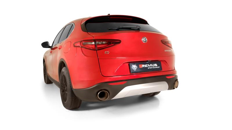 Axle-back Sport Exhaust Alfa Romeo Stelvio Q4 (selectable tail pipes), incl. EC homologation