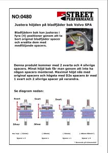 1. D2 Coilovers Gatkit VOLVO S/V60 III (2018-) / V90 (2016-) / S90 (2016-) / XC60 II (2017-)