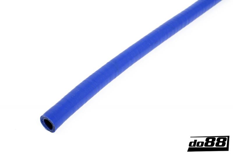 Silikonslang Blå Flexibel slät 0,5tum (13mm)
