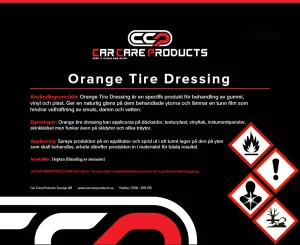 Car Care Products - Orange Tire Dressing 5L