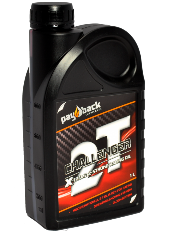 Helsyntetisk 2-Taktsolja CHALLENGER 1 Liter Flaska - Pay Back