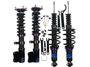 1. D2 Coilovers Gatkit SAAB 9-5 OG För bil innan första facelift (98~01)