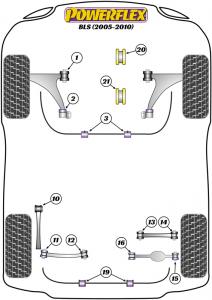 Cadillac BLS (2005 - 2010) Front Anti Roll Bar Mounting Bush 24mm (2 Piece)