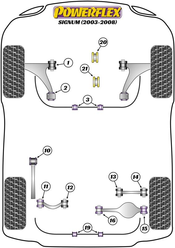 Opel Signum (2003 - 2008) Fram nedre Motorfäste insats PFF80-1220