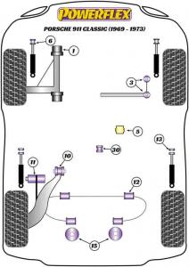 Porsche 911 Classic (1969 - 1973) Front Stabilizer Link Rod Bush