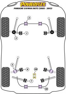 Porsche Cayman 987C (2005 - 2012)  Front Anti Roll Bar Bush 23.5mm