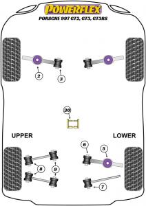 Porsche 997 GT2, GT3 & GT3RS Front Track Control Arm Inner Bush