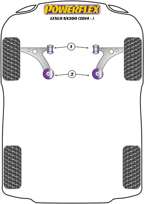 Lexus  NX (2014 - ) Fram bärarm Bak bussning  PFF76-702