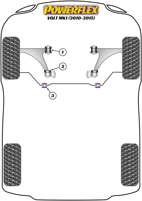 Chevrolet Volt MK1 (2010 - 2015) Front Arm Rear Bush