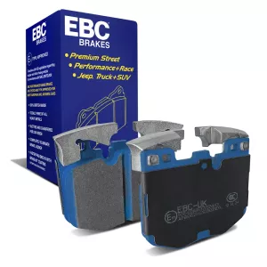 Bromsbelägg fram EBC Bluestuff BMW EJ M-bromsar 2,3,4, Z4 i G- plattform & Toyota GR Supra
