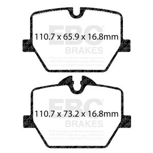 Bromsbelägg bak EBC RP-X BMW 2,3,4, Z4 i G- plattform & Toyota GR Supra