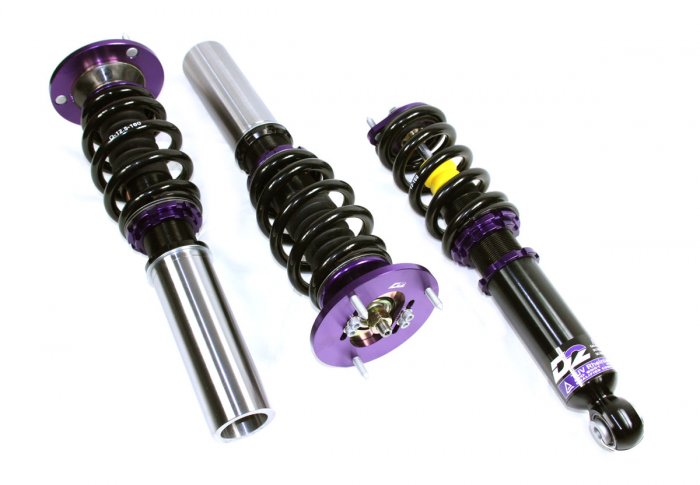 D2 Coilovers Racingkit BMW E30 M3 Ø: 51mm (Svetsas fram Bak: fjäder/dämpare i ett stycke "Integrerad") (86~91)