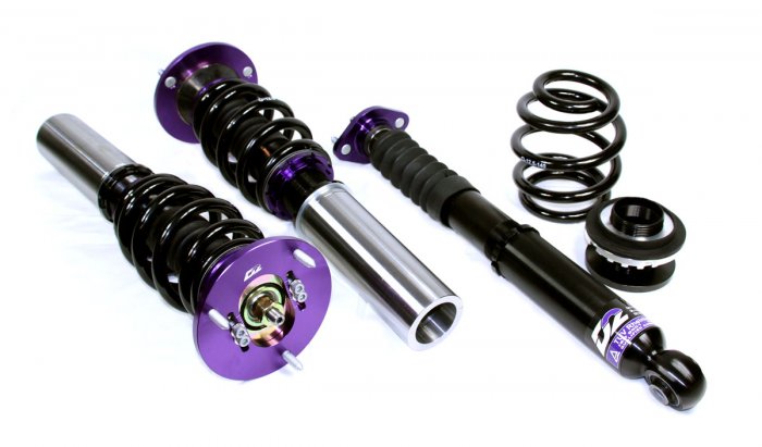D2 Coilovers Rally Asfalt BMW E30 6 Cyl OE Ø: 51mm (Svetsas fram Bak: Separat fjäder/dämpare) (82~92)