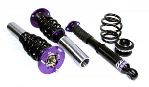 1. D2 Coilovers Gatkit BMW E30 4 Cyl OE Ø: 45mm (Svetsas fram Bak: Separat fjäder/dämpare) (82~92)