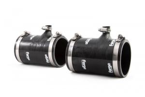 Ett par Silikon Inloppsslangar för Audi R8 V8 Petrol, Svart