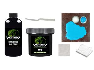 Reparationskit för läder "PRO". För större skador med fiberförstärkt spackel/ filler