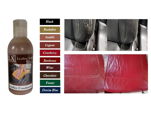 Färgat läderbalsam / läderolja. Perfekt för att minska repor och bättra på slitna områden!