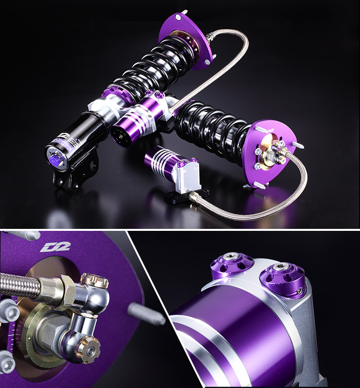 D2 Coilovers Pro Rally NISSAN PULSAR N14 GTIR 4WD (90~95)