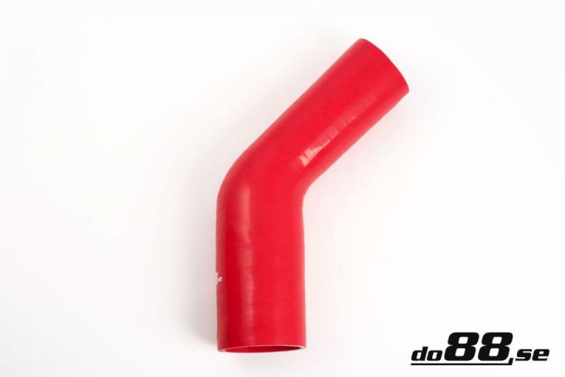 Silikonslang Röd 45 grader 2 - 2,25tum (51 - 57mm)