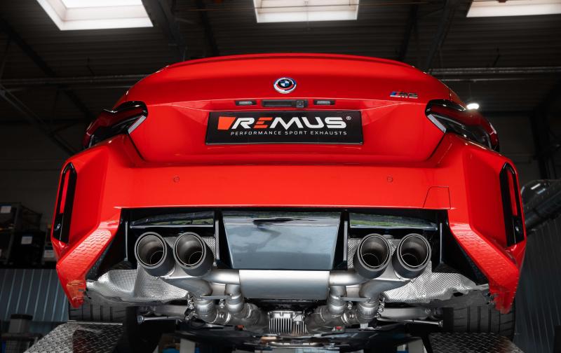 REMUS RACING Axel-bak sportavgassystem (med valbara slutrör) för BMW M2 G87, EJ EC typgodkännande - 081023 1510