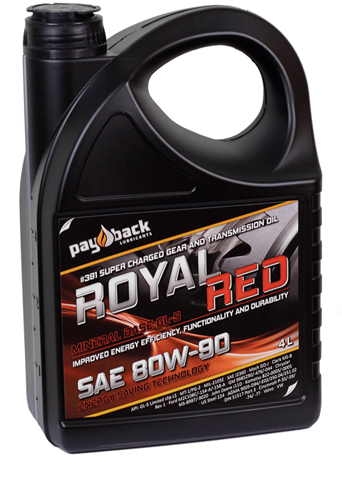 Royal red Växellådsolja - Pay Back SAE 90 1 Liter Flaska