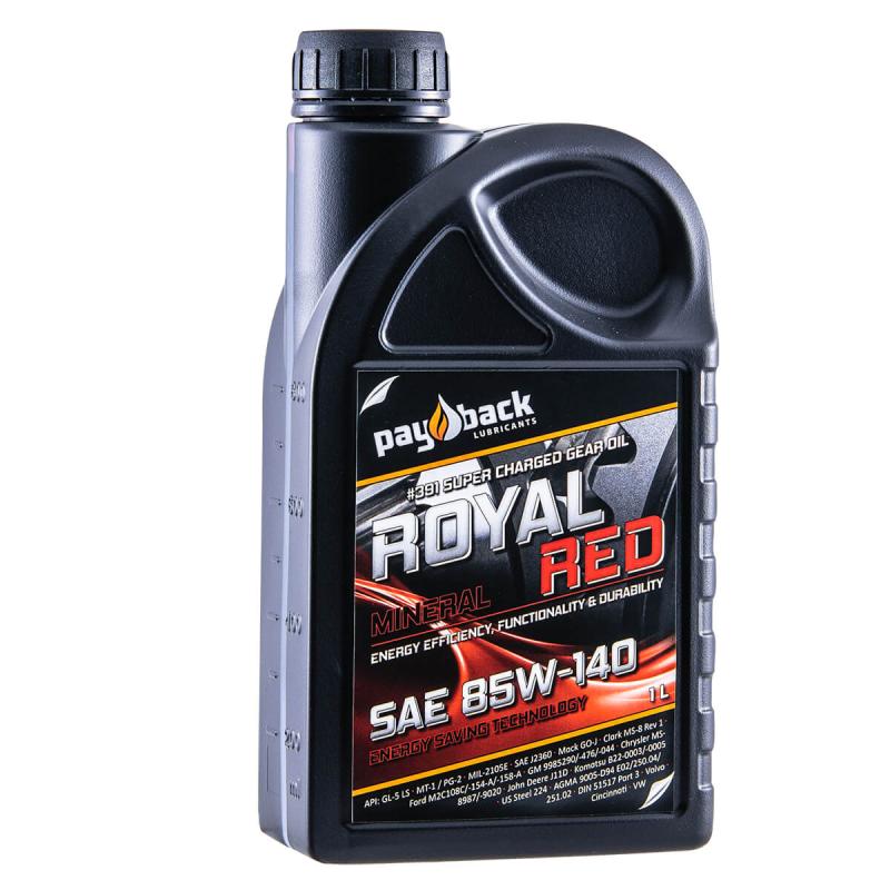 Royal red Växellådsolja- Pay Back 85W-140 1Liter Flaska
