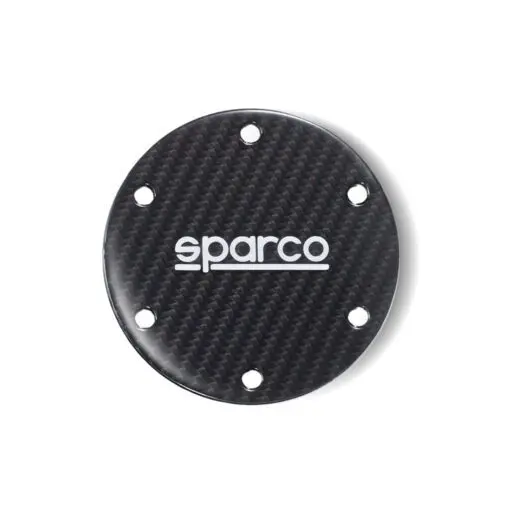 Sparco täckbricka tutknapp kolfiber mattsvart - Horn Delete