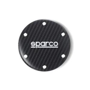 Sparco täckbricka tutknapp kolfiber mattsvart - Horn Delete